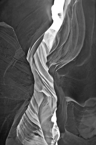 Landscape image of antelope canyon in black and white. Beautiful nature.