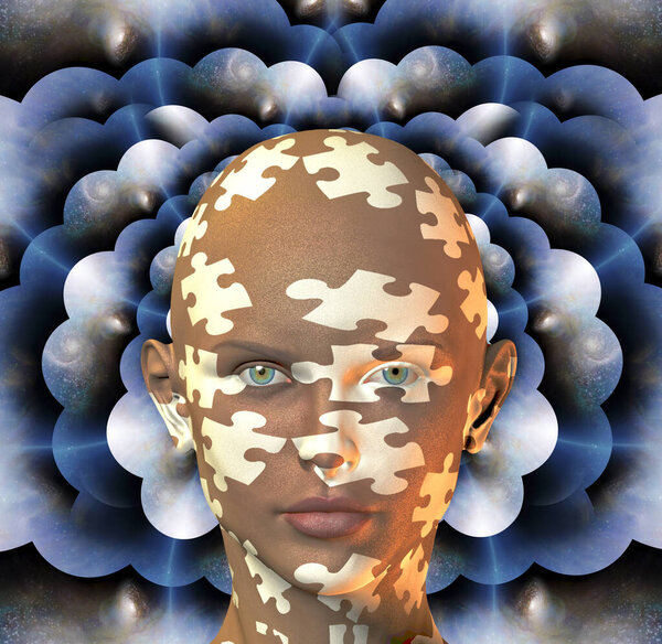 3d illustration of a man with a mask