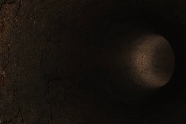 Túnel Terra Abstrato Renderização — Fotografia de Stock