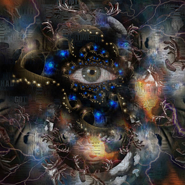 abstract chaotic fractal esoteric background 