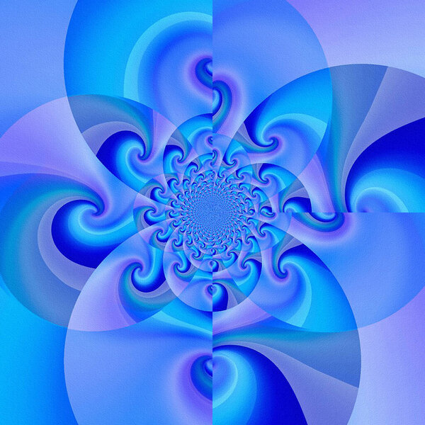 Beautiful design blue colored pattern, fractal illustration, abstract background