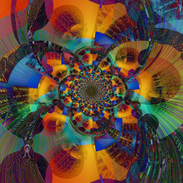 Abstract Colorful Fractal Background Creative Design — Fotografia de Stock
