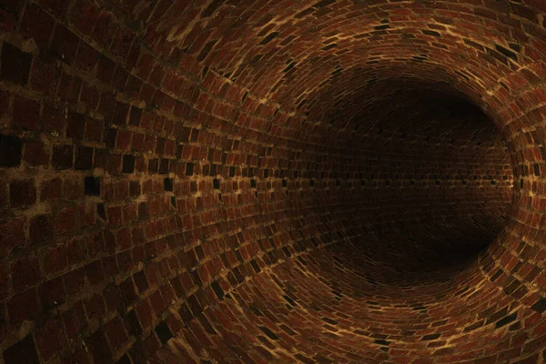 Abstract Brick Tunnel Rendering — Stock Photo, Image