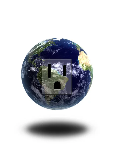 Rendering Globe Planet Earth — Foto Stock
