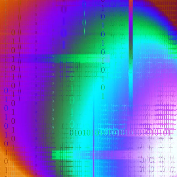 Abstrakt Bakgrund Med Binär Kod — Stockfoto