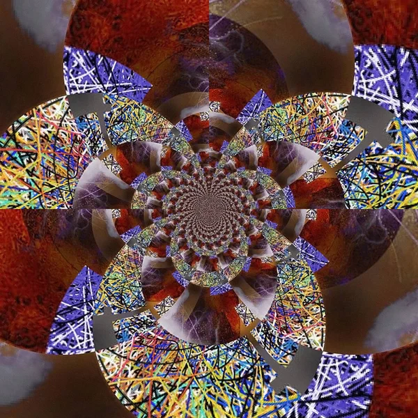 Absztrakt Háttér Színes Kaleidoszkóp Minta — Stock Fotó