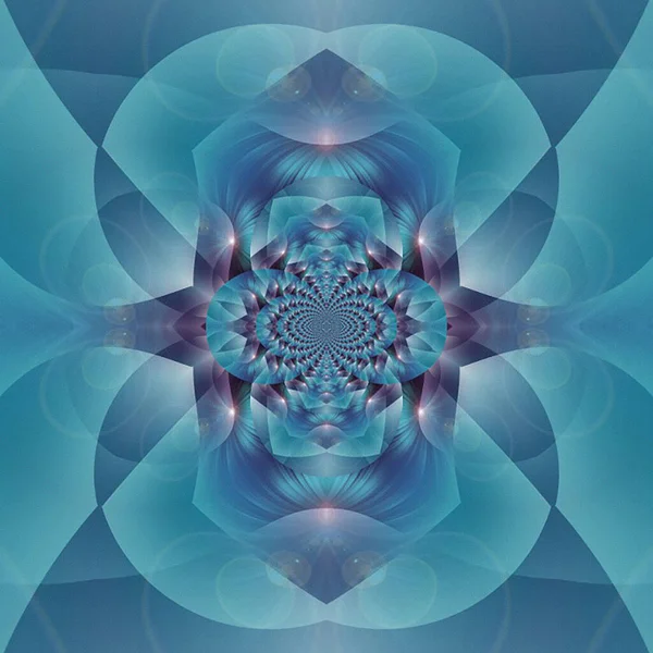 Fantasy Colorful Fractal Pattern Beautiful Kaleidoscope Illustration — Stock Fotó