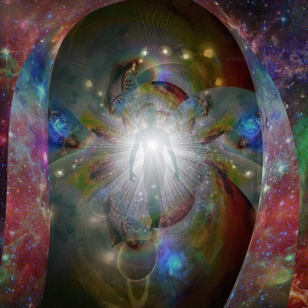 Aura Alma Composición Espiritual Renderizado — Foto de Stock