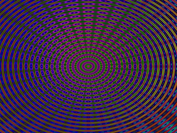 Hypnotisch Patroon Concentrische Cirkels Destructie — Stockfoto
