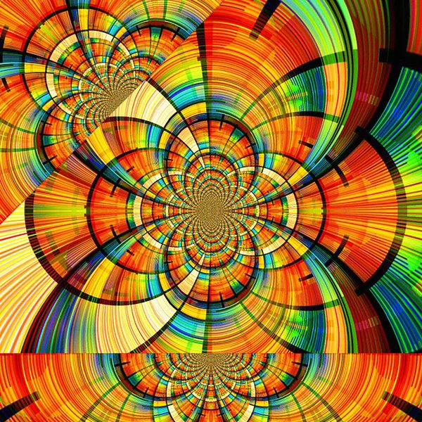 Fondo Fractal Colorido Abstracto Para Diseño Creativo —  Fotos de Stock