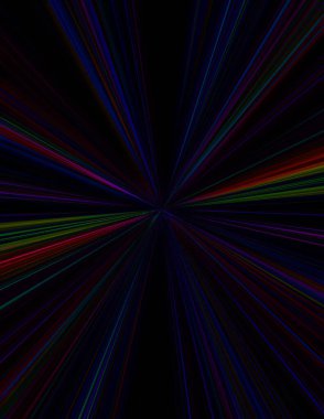 Radyal ışınlar soyut renkli arkaplan.