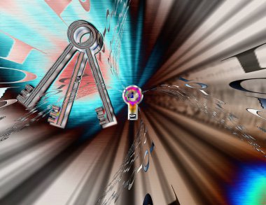 Anahtar deliğinden anahtarlar ve ikili kod. Veri güvenliği. 3d oluşturma.