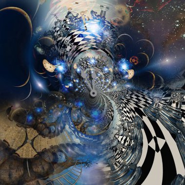 soyut kaotik fraktal esrarengiz arkaplan 