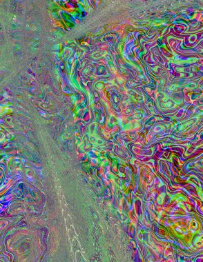 Soyut dijital dalgalar. Modern sanat.