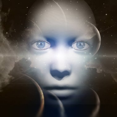 Siyah gökkuşaklı maske