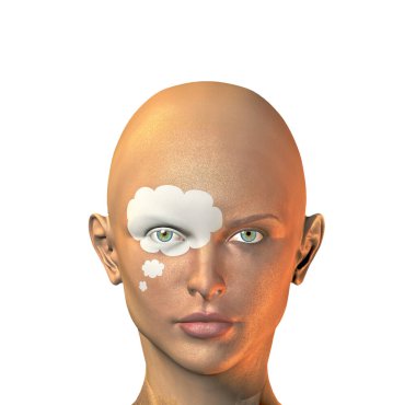 3 boyutlu insan yüzü, mandala küçültülmüş boyutu