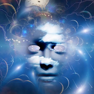surreal digital illustration of abstract background