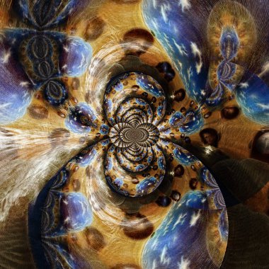 soyut fraktal desen, dijital sanat eseri