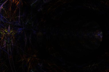 Soyut model tüneli. 3d oluşturma.