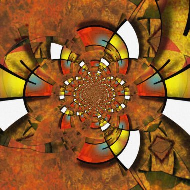 Soyut Boyama Arkaplanı. 3B illüstrasyon