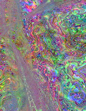 Soyut dijital dalgalar. Modern sanat.