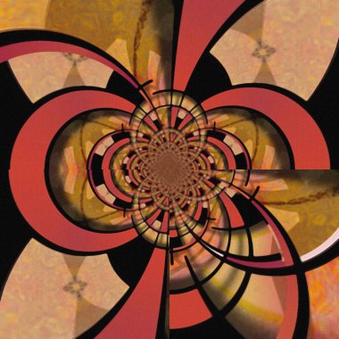 Modern soyut renk sürrealistik illüstrasyon