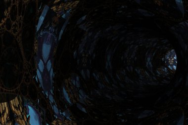 Soyut model tüneli. 3d oluşturma.