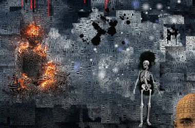 Metin için alanı olan soyut arkaplan