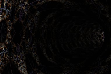 Soyut model tüneli. 3d oluşturma.