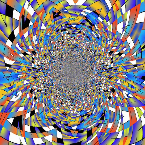 抽象的なシュールアート 幾何学的要素 3Dレンダリング — ストック写真