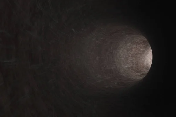抽象暗いトンネル 3Dレンダリング — ストック写真