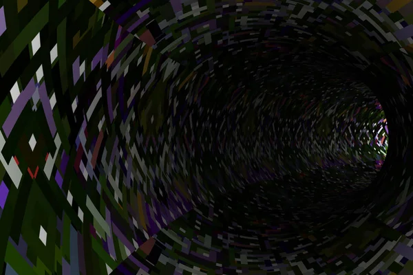 Túnel Padrão Abstrato Renderização — Fotografia de Stock