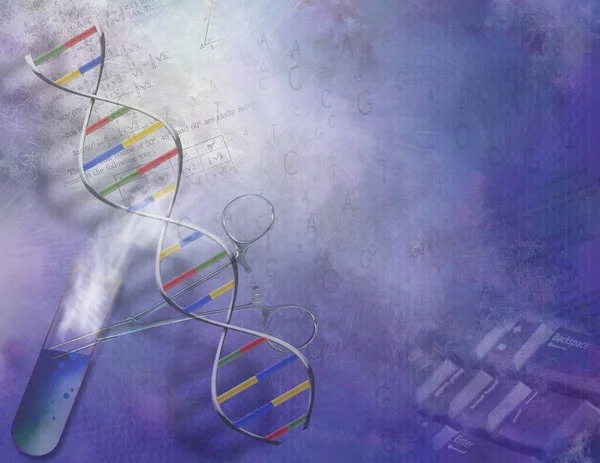 Dna Abstract Colorful Background View — Stockfoto