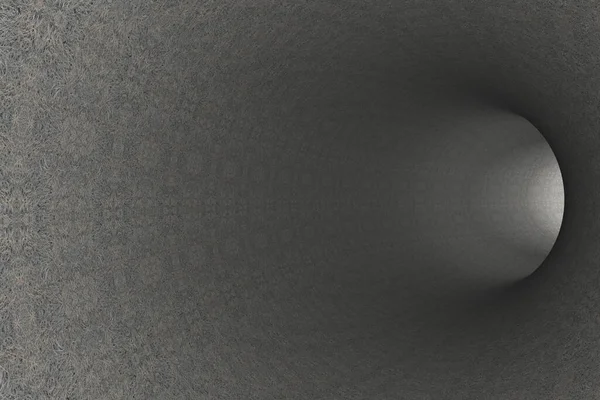 Túnel Abstrato Com Parede Movimento Cor Cinza — Fotografia de Stock