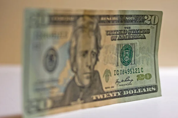 Close Shot Dollars Bill Background — 图库照片