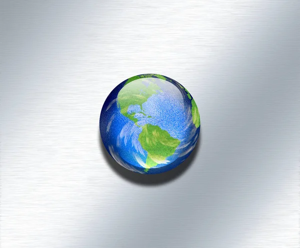 Dünya Haritasının Arka Planında Dünya Dünya — Stok fotoğraf