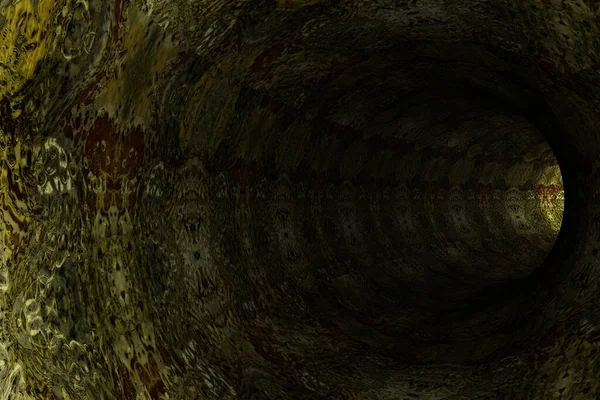 Túnel Patrón Abstracto Renderizado — Foto de Stock