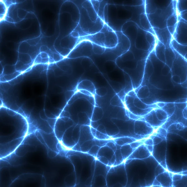 Blue Lightning Black Background — Fotografia de Stock