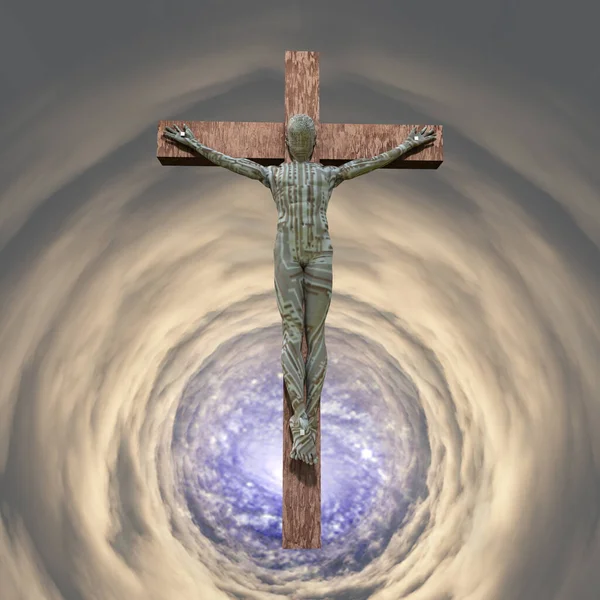 Ristiinnaulitseminen Uskon Käsite — kuvapankkivalokuva
