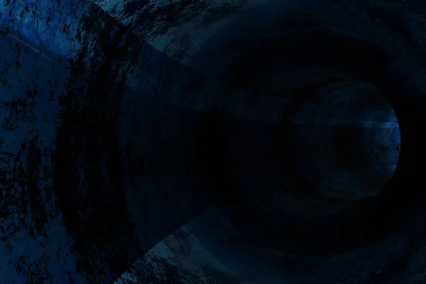 Tunnel Bleu Abstrait Rendu — Photo