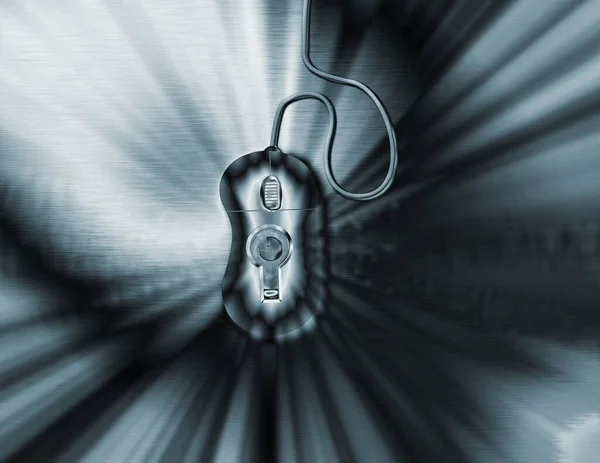 Computer Mouse Keyhole Rendering — Stock Photo, Image