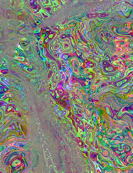 Ondas Digitales Abstractas Arte Moderno — Foto de Stock