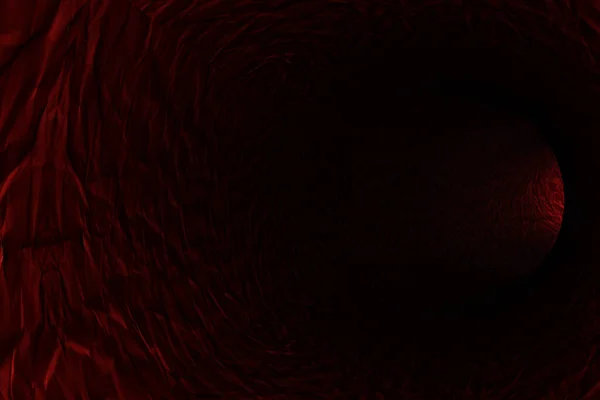 Túnel Vermelho Abstracto Renderização — Fotografia de Stock