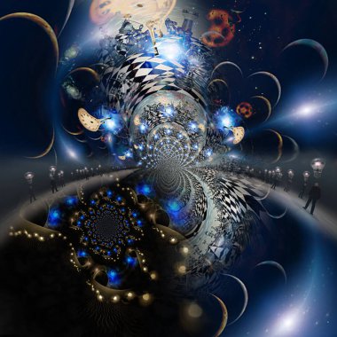 Soyut fraktal arkaplan. bilgisayar oluşturuldu.