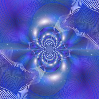 güzel tasarım mavi desen, fraktal illüstrasyon, soyut arkaplan