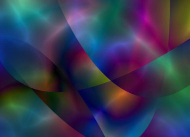 Renkli parlak arkaplanın soyut 3d çizimi