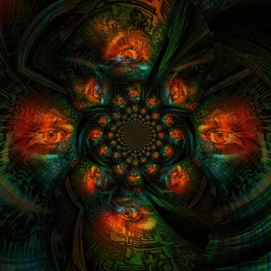 Soyut fraktal arkaplan. bilgisayar oluşturuldu.