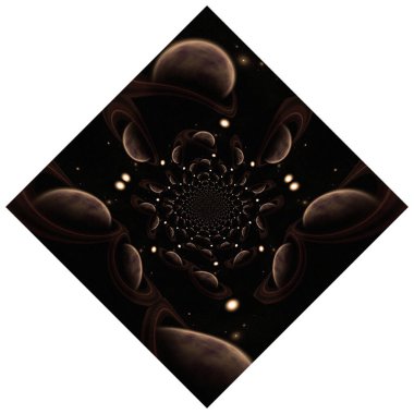 Yaratıcı tasarımın için soyut renkli fraktal arkaplan