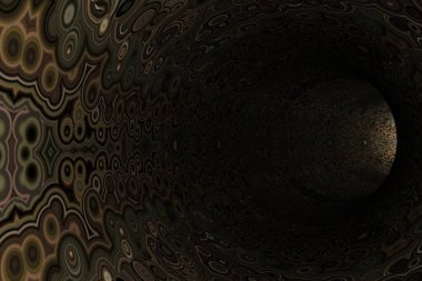 Soyut model tüneli. 3d oluşturma.