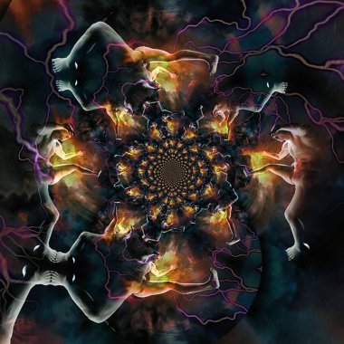 Soyut fraktal arkaplan. bilgisayar destekli grafikler.